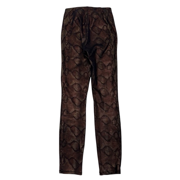 MOTHER High Waisted The Looker 24 Black Snake Skin Pants - Picture 3 of 16